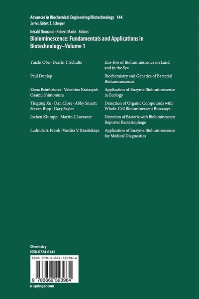 Produktbild: Bioluminescence: Fundamentals and Applications in Biotechnology - Volume 1