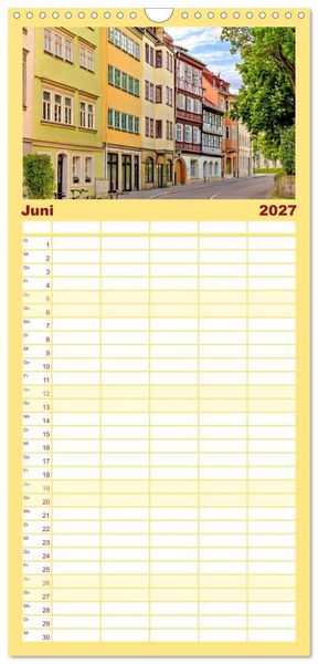 Produktbild: Familienplaner 2027 - Coburg - Veste, Markt & mehr mit 5 Spalten (Wandkalender, 21 x 45 cm) CALVENDO