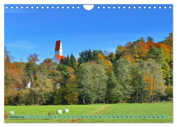 Produktbild: Die Stauden - Malerische Landschaft zwischen Wertach und Mindel (Wandkalender 2026 DIN A4 quer), CALVENDO Monatskalender