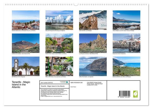 Produktbild: Tenerife - Magic Island in the Atlantic (High Quality Premium Wall Calendar 2027 DIN A2 landscape),CALVENDO 12 Month Wall Calendar
