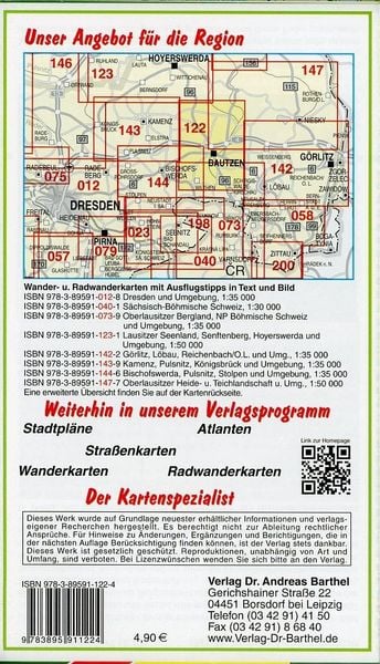 Produktbild: Radwander- und Wanderkarte Bautzen und Umgebung