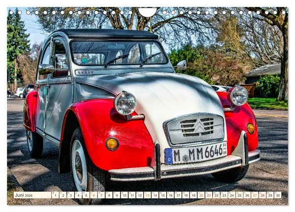 Produktbild: Citro&euml;n 2CV - geliebte Ente (Wandkalender 2026 DIN A4 quer), CALVENDO Monatskalender
