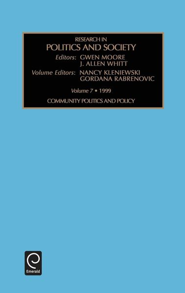 Produktbild: Community Politics and Policy