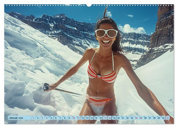 Produktbild: Eisbaden (hochwertiger Premium Wandkalender 2026 DIN A2 quer), Kunstdruck in Hochglanz