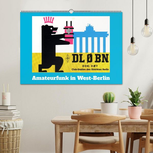 Produktbild: Amateurfunk in West-Berlin (Wandkalender 2026 DIN A2 quer), CALVENDO Monatskalender