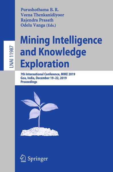 Produktbild: Mining Intelligence and Knowledge Exploration