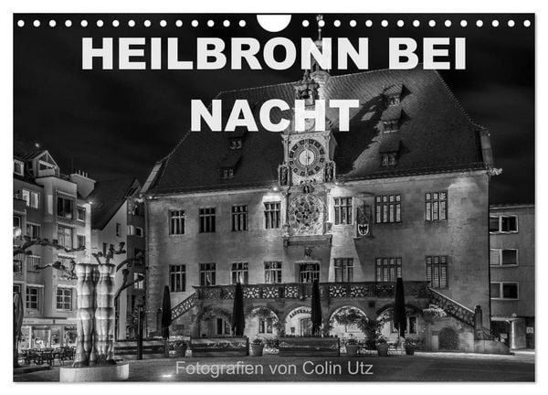 Produktbild: Heilbronn bei Nacht (Wandkalender 2026 DIN A4 quer), CALVENDO Monatskalender