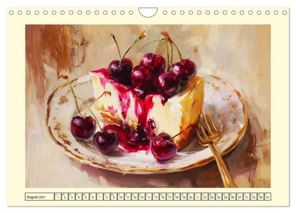 Produktbild: Pattiserie und Pinsel. Tortentr&auml;ume in kunstvoller &Ouml;loptik (Wandkalender 2027 DIN A4 quer), CALVENDO Monatskalender