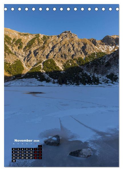 Produktbild: Leichte Wanderziele um Oberstdorf (Tischkalender 2026 DIN A5 hoch), CALVENDO Monatskalender