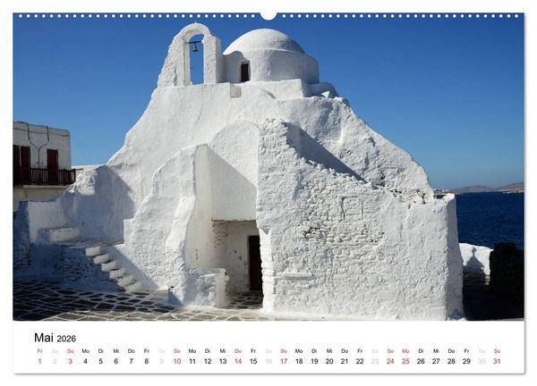 Produktbild: Kirchen und Kl&ouml;ster Griechenlands (Wandkalender 2026 DIN A2 quer), CALVENDO Monatskalender
