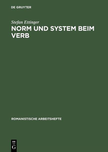 Produktbild: Norm und System beim Verb