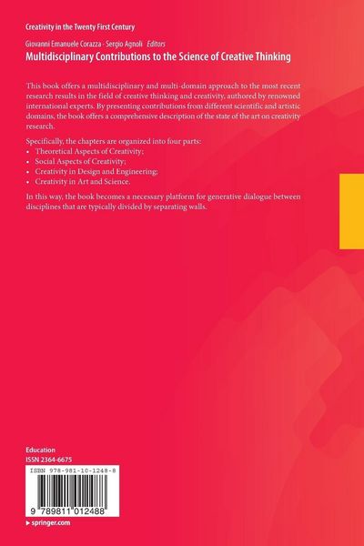 Produktbild: Multidisciplinary Contributions to the Science of Creative Thinking