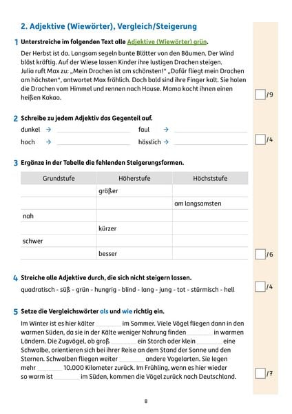 Produktbild: &Uuml;bungsheft mit Tests in Deutsch 4. Klasse
