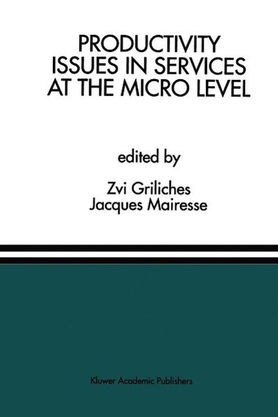 Produktbild: Productivity Issues in Services at the Micro Level