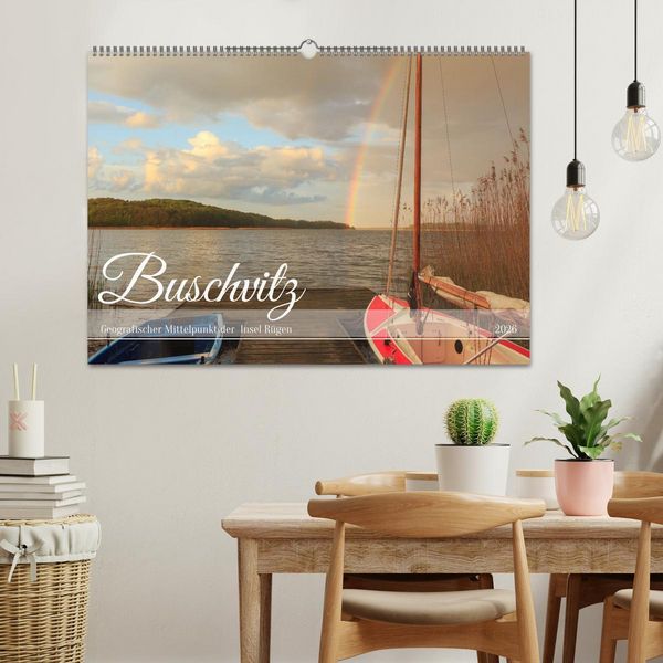 Produktbild: Buschvitz - Geografischer Mittelpunkt der Insel R&uuml;gen (Wandkalender 2026 DIN A2 quer), CALVENDO Monatskalender