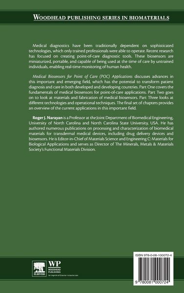 Produktbild: Medical Biosensors for Point of Care (Poc) Applications