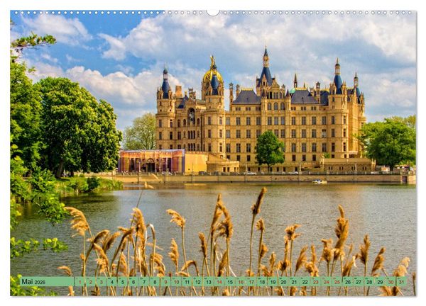 Produktbild: Residenzstadt Schwerin - Impressionen aus Mecklenburg-Vorpommern (Wandkalender 2026 DIN A2 quer), CALVENDO Monatskalender