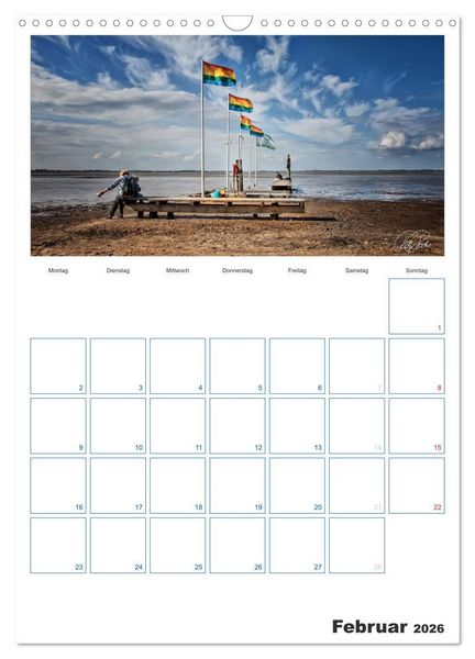 Produktbild: Friesland - Nordseebad Dangast (Wandkalender 2026 DIN A3 hoch), CALVENDO Monatskalender