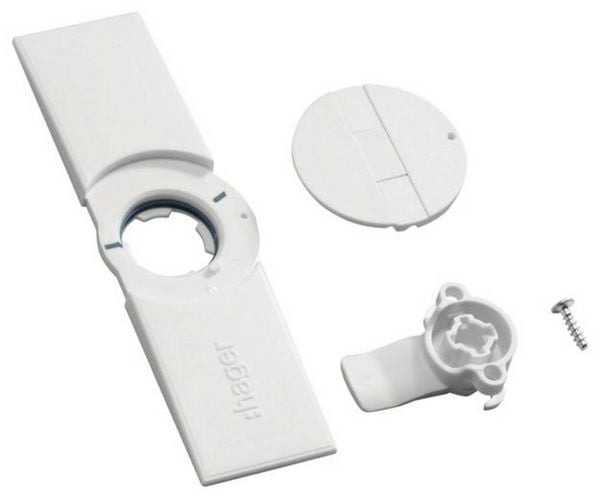 Produktbild: Hager FZ598N Hager FZ598N T&uuml;rschild m.Klappgriff f.IP44 univers Schrank T&uuml;rschild 1 St.