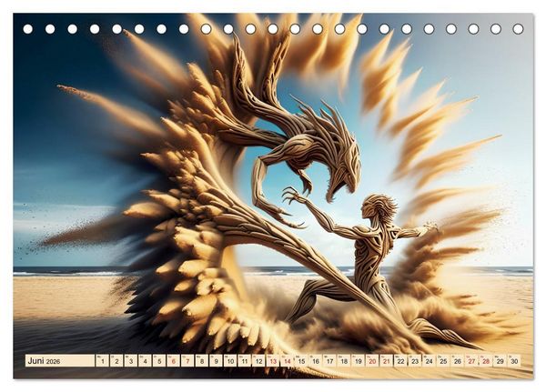Produktbild: Sandige Visionen (Tischkalender 2026 DIN A5 quer), CALVENDO Monatskalender