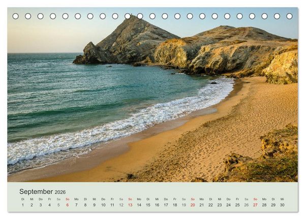 Produktbild: Kalender Traumstr&auml;nde 2026 (Tischkalender 2026 DIN A5 quer), CALVENDO Monatskalender