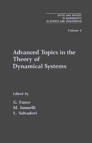 Produktbild: Advanced Topics in the Theory of Dynamical Systems