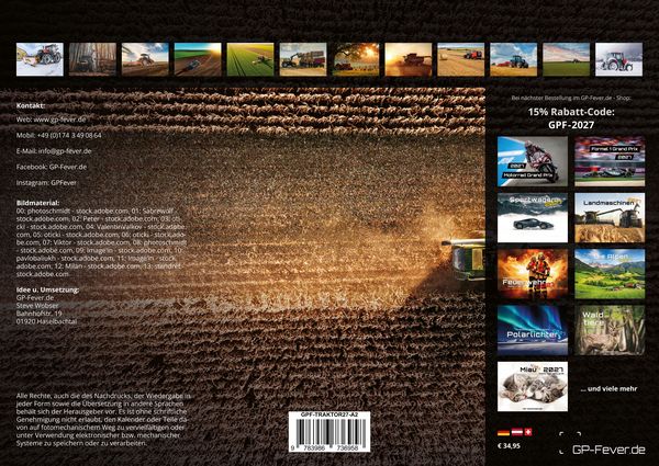 Produktbild: Landmaschinen - Traktor - 2027 - Kalender DIN A2