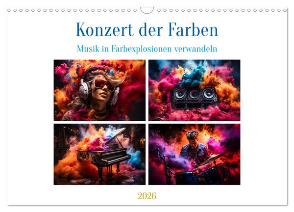 Produktbild: Konzert der Farben (Wandkalender 2026 DIN A3 quer), CALVENDO Monatskalender