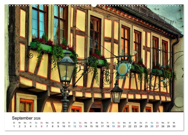 Produktbild: Michelstadt - Fachwerkromantik im Odenwald (hochwertiger Premium Wandkalender 2026 DIN A2 quer), Kunstdruck in Hochglanz