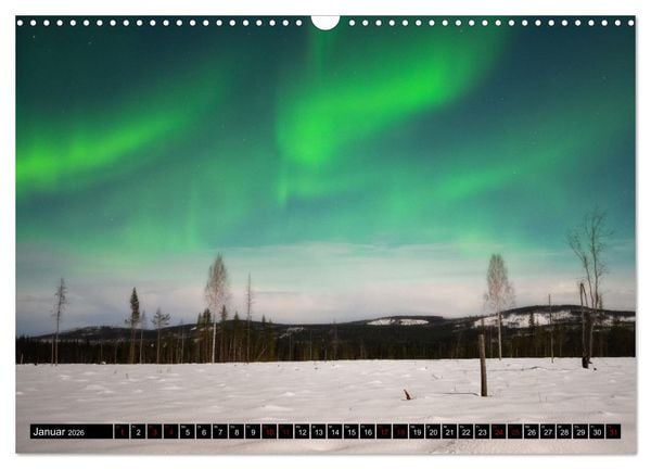 Produktbild: AURORA BOREALIS tanzt (Wandkalender 2026 DIN A3 quer), CALVENDO Monatskalender