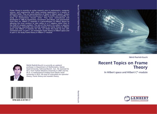 Produktbild: Recent Topics on Frame Theory
