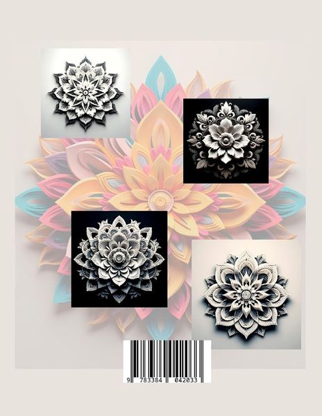 Produktbild: 3D Mandala Malbuch &bdquo;Black & White&ldquo;