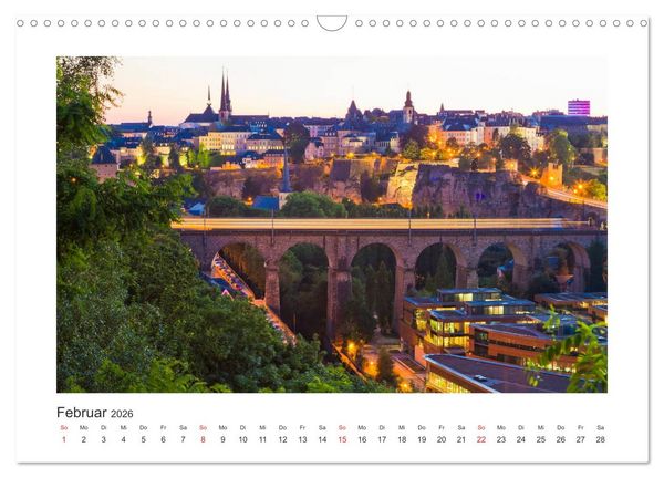 Produktbild: LUXEMBURG Stadt der Kontraste (Wandkalender 2026 DIN A3 quer), CALVENDO Monatskalender