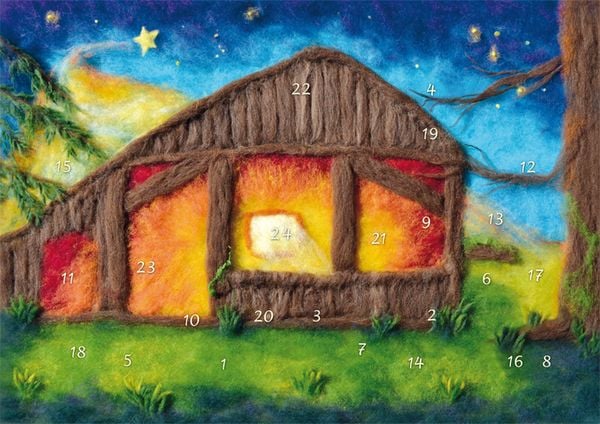Produktbild: Adventskalender mit 24 T&uuml;rchen