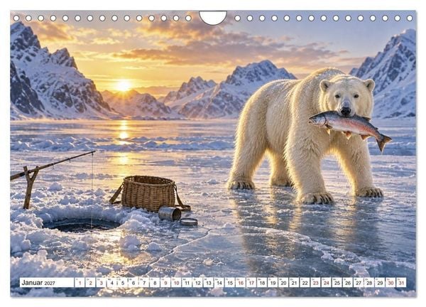 Produktbild: NICHT MEIN PROBLEM - Tiere mit Charakter (Wandkalender 2027 DIN A4 quer), CALVENDO Monatskalender