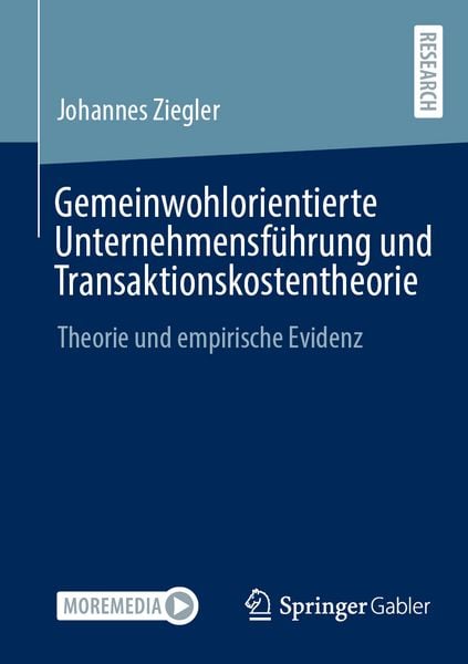 Produktbild: Gemeinwohlorientierte Unternehmensf&uuml;hrung und Transaktionskostentheorie