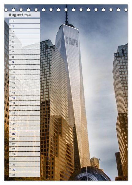 Produktbild: New York - Manhattan (Tischkalender 2026 DIN A5 hoch), CALVENDO Monatskalender
