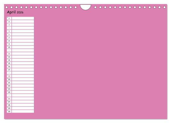 Produktbild: Bunter Bastelkalender (Wandkalender 2026 DIN A4 quer), CALVENDO Monatskalender