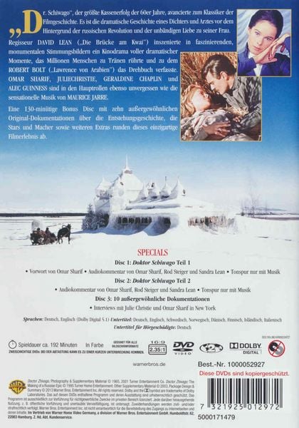 Produktbild: Doktor Schiwago  [3 DVDs]