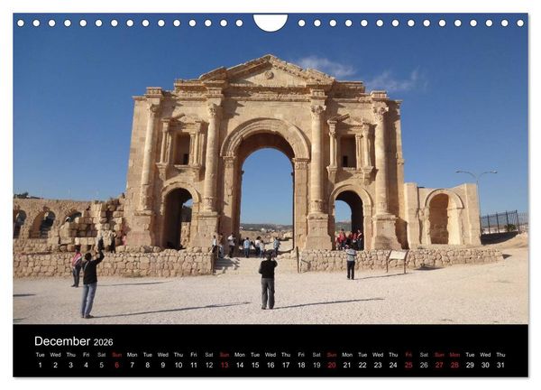 Produktbild: Monuments of Jordan 2026 (Wall Calendar 2026 DIN A4 landscape), CALVENDO 12 Month Wall Calendar