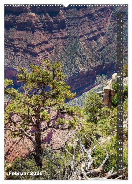 Produktbild: GRAND CANYON Imposante Aussichten (hochwertiger Premium Wandkalender 2026 DIN A2 hoch), Kunstdruck in Hochglanz