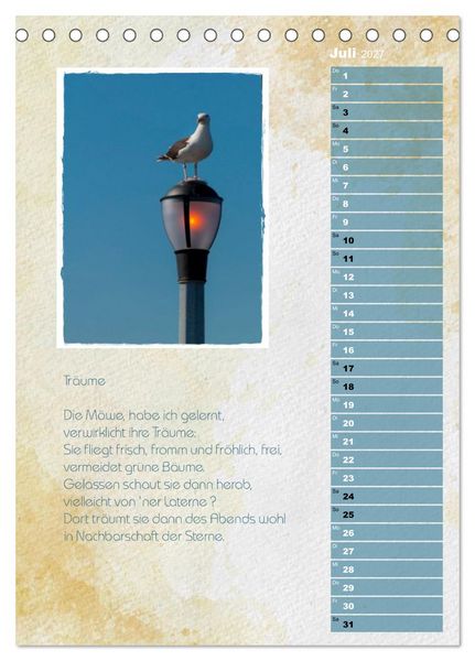 Produktbild: Wenn alle M&ouml;wen Emma hie&szlig;en... (Tischkalender 2027 DIN A5 hoch), CALVENDO Monatskalender