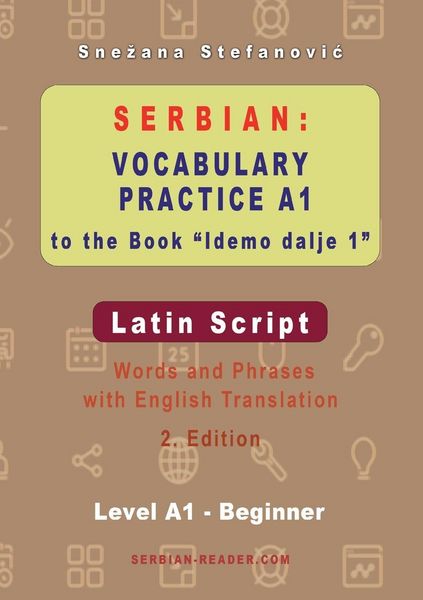 Produktbild: Serbian Vocabulary Practice A1 to the Book 'Idemo dalje 1' - Latin Script