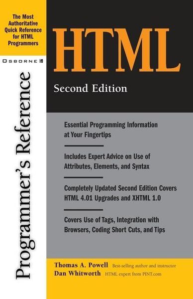 Produktbild: HTML Programmer's Reference, 2nd Edition