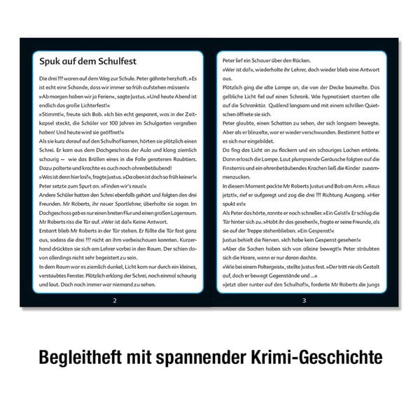 Produktbild: Krimipuzzle Die drei ??? Kids 200 Teile / Spuk auf dem Schulfest