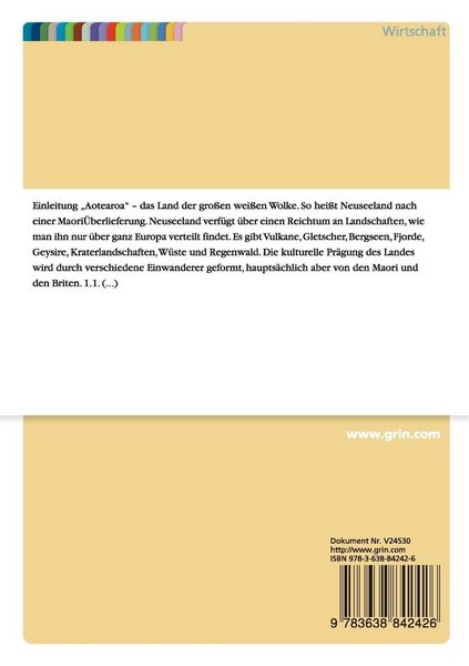 Produktbild: Neuseeland. Landeskunde, Klima und Tourismus