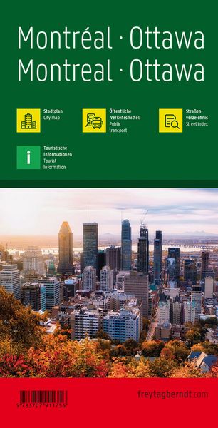 Produktbild: freytag & berndt Stadtplan Ottawa - Montreal 1:15.000
