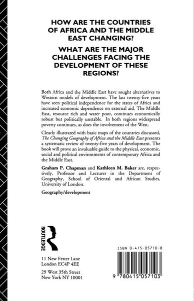 Produktbild: The Changing Geography of Africa and the Middle East