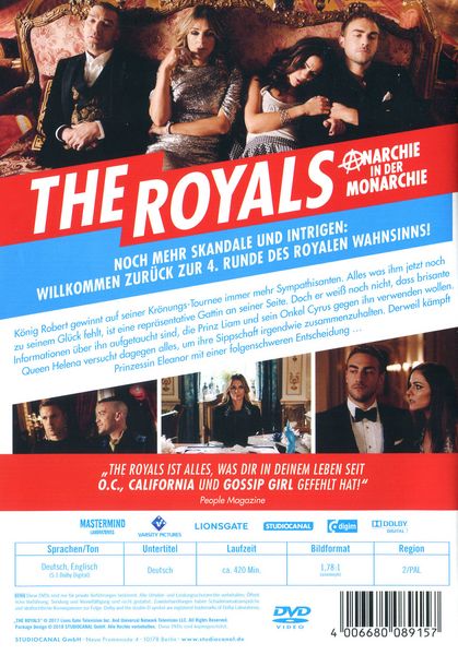 Produktbild: The Royals - Staffel 4 [3 DVDs]