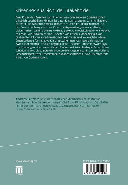 Produktbild: Krisen-PR aus Sicht der Stakeholder